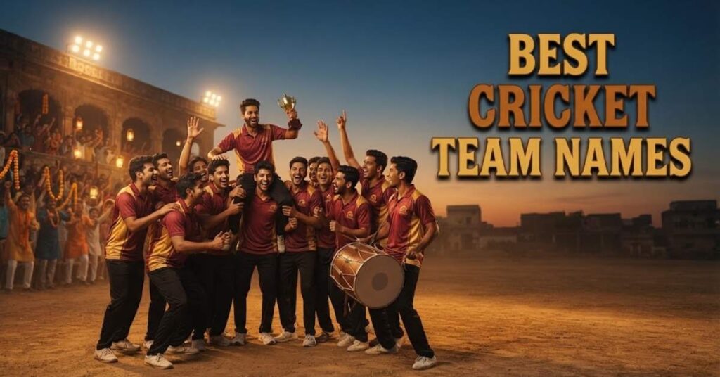 Best Cricket Team Names