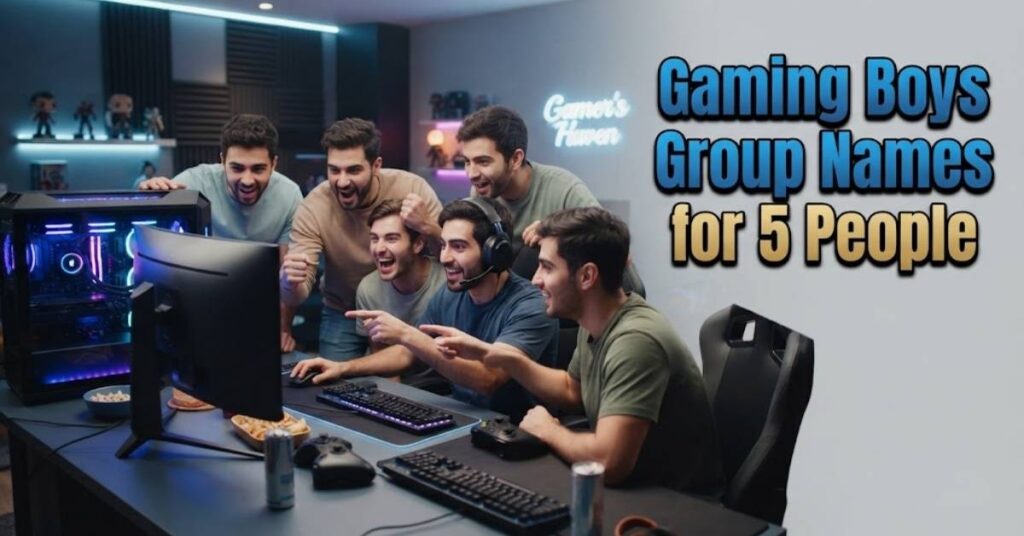 Gaming Boys Group Names for 5 People
