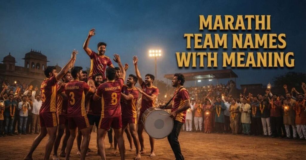 Funny & Quirky Marathi Team Names
