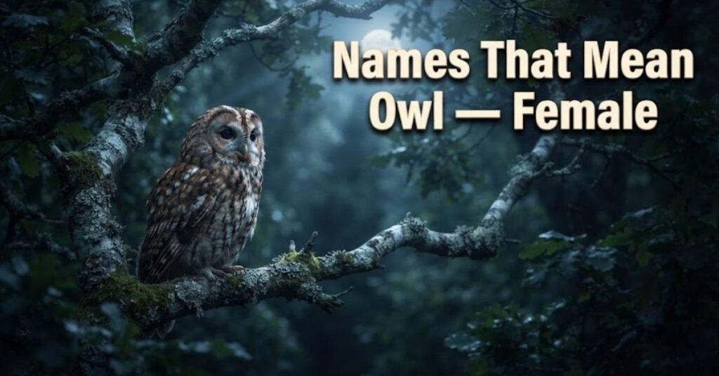 Names That Mean Owl — Female