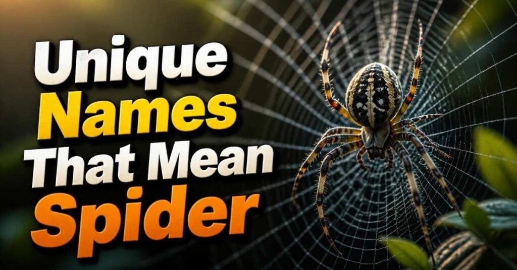 Unique Names That Mean Spider