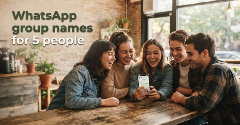 WhatsApp group names for 5 people