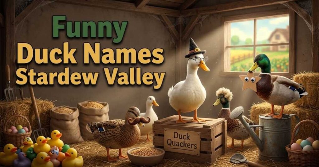 Funny Duck Names Stardew Valley