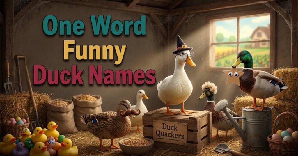 One Word Funny Duck Names