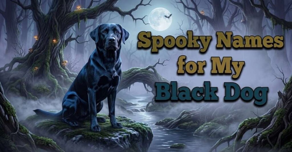 Spooky Names for My Black Dog